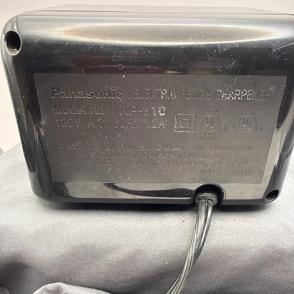 Panasonic KP-310 Electric Pencil Sharpener Auto-Stop Black, TESTED